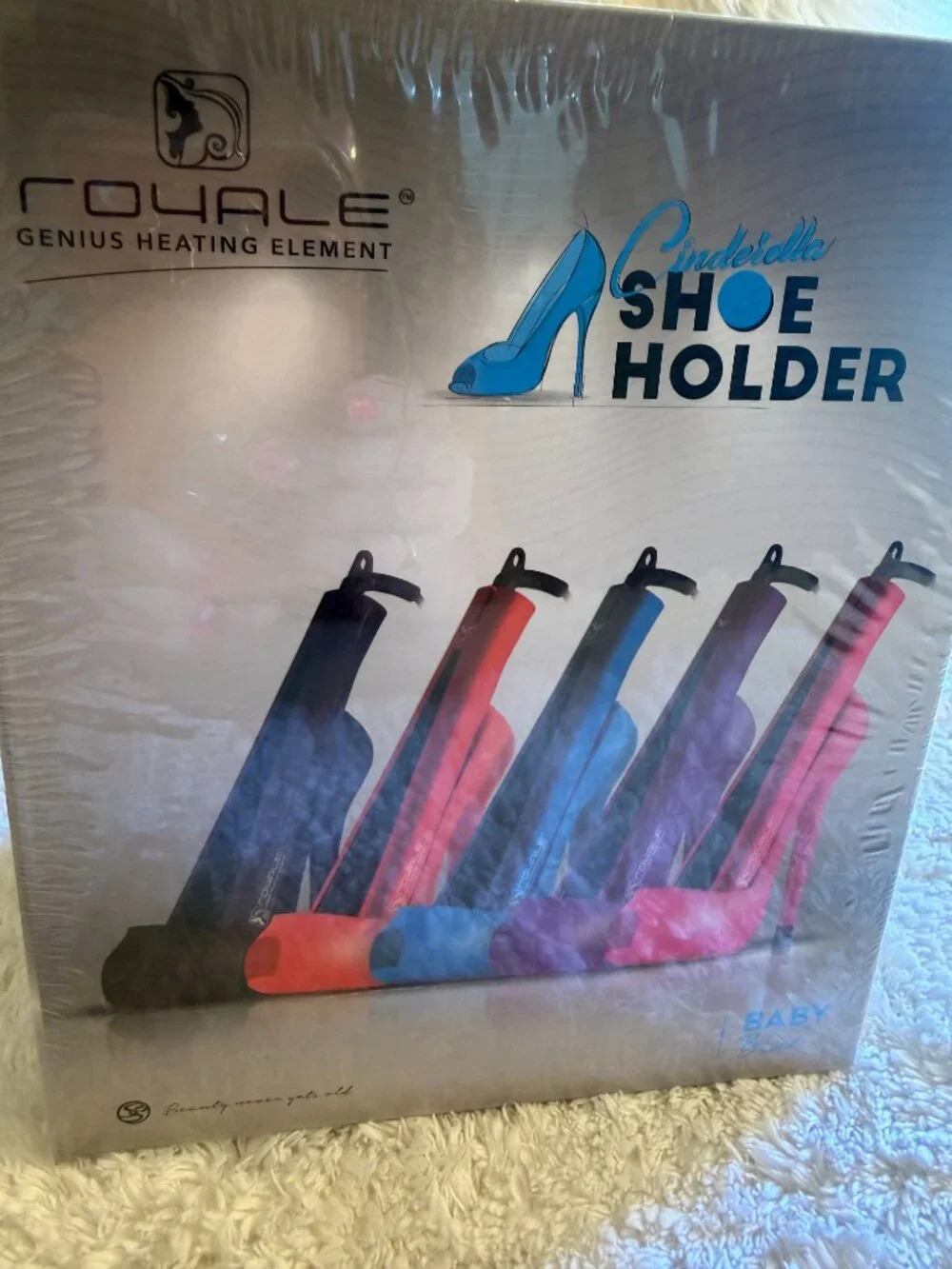 Soleil Dynamic Styler Flat Iron Baby Pink + Heated Cinderella Shoe Holder | New.